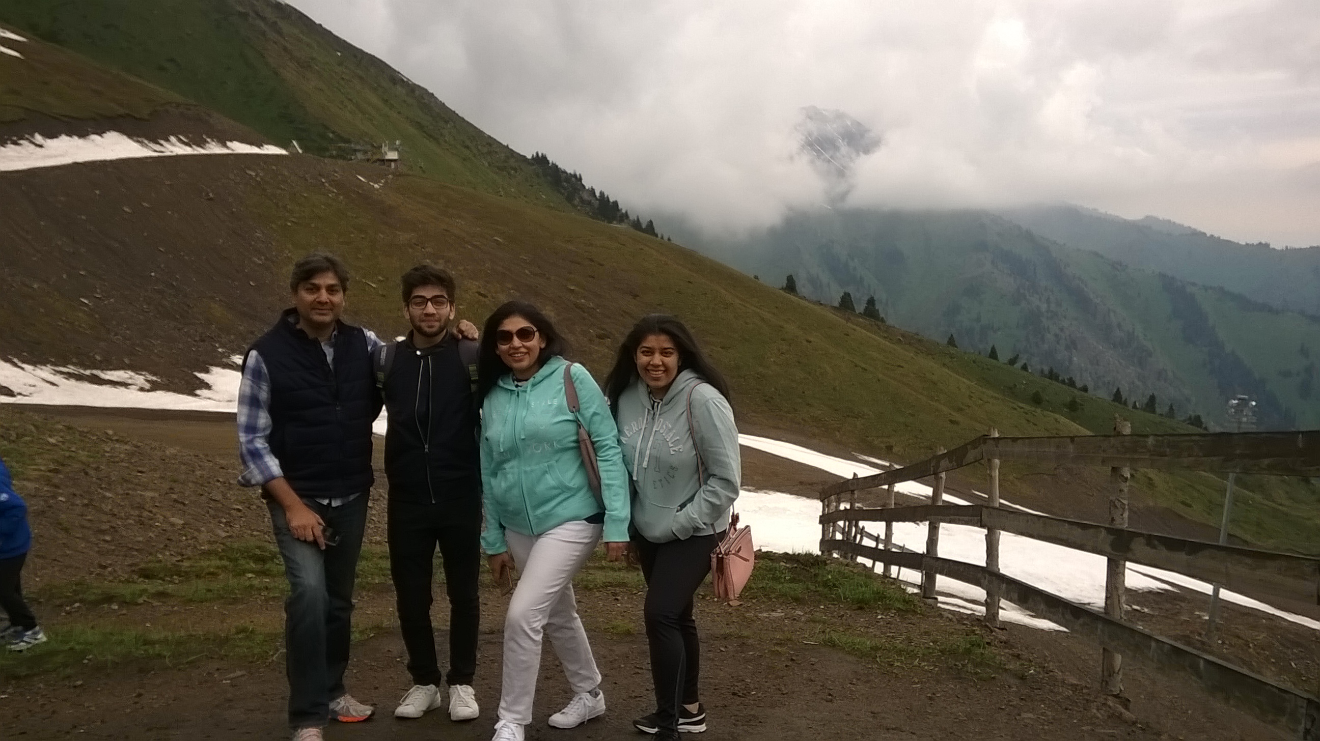 Samira Jain with her family, India, June 2018